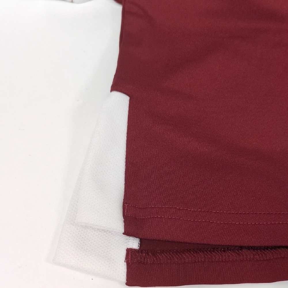 Under Armour Heatgear Burgundy and White Jersey Top Womens Size XL - Picture 6 of 8